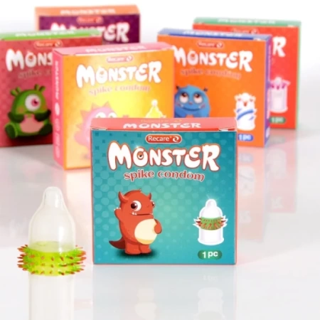 Презервативы Recare Monster с усиками и шариками 1 шт